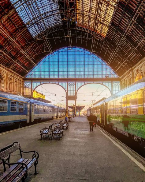 Krisztina Vörös on Instagram: “Budapest Keleti  railway station is the main international and inter-city railway terminal in Budapest, Hungary.” Central Station, Budapest Hungary, Metro Station, Railway Station, Twenty One, Hungary, Budapest, Maine, Louvre