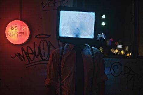 Tv Head, Account Suspended, Neon, Tv, Photographer