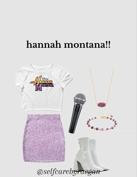 Hana Montana Costume, Hanna Montana Costumes, Hanna Montana Costume Ideas, Hannah And Lola Costume, Diy Hannah Montana Costume, Halloween Costumes Hannah Montana, Hannah Montana Dti Outfit, Hannah Montana Outfits, Hannah Montana Costume