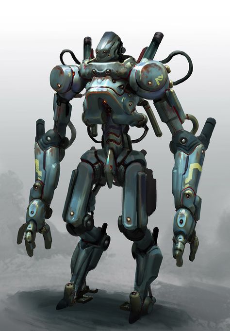 Miro Petrov - Rusty robot Mecha Character Design, Mecha Character, Rusty Robot, Robot Designs, Robot Mechanics, Robot Game, Traveller Rpg, Games Characters, Robot Concept