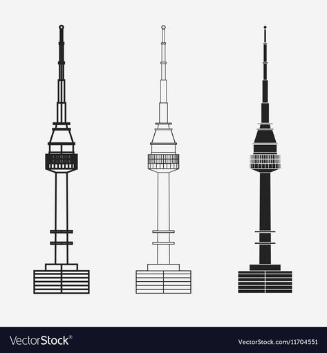 Namsan Tower Drawing, Seoul Tower Drawing, Sk Tattoo, Korean Christmas, Seoul Tower, Namsan Tower, Perspective Art, Architecture Drawing Art, International Day