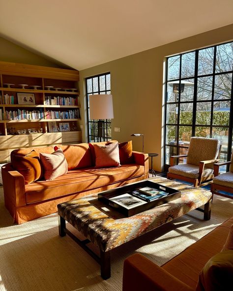 Ina Garten | It's FREEZING here! Good day to curl up in the sun with a good book! (Or cookbook?) | Instagram Barefoot Contessa, Living Room Inspiration, Built Ins, Exterior Design, Interior Inspiration, Room Inspiration, Good Day, The Hamptons, Interior And Exterior