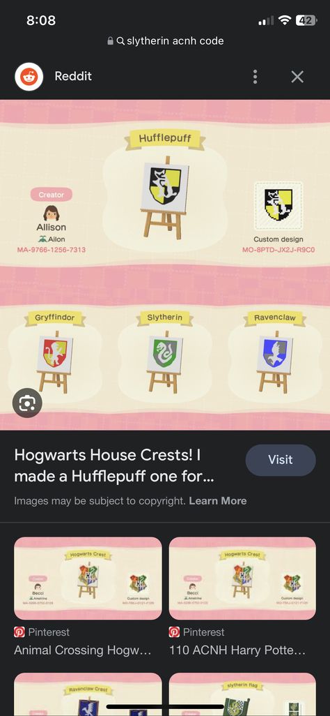 Hogwarts Houses Crests, Hogwarts Crest, Game Codes, Acnh Design, Hogwarts Houses, Flag Design, Ravenclaw, Animal Crossing, Hogwarts