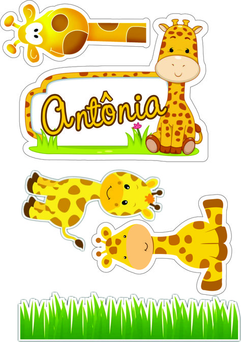 Giraffe Drawing, Kids Room Paint, Edible Printing, Face Chart, Safari Birthday, Safari Party, Clip Art Borders, Baby Yellow, Scrapbook Embellishments