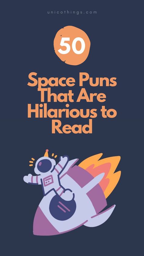 If you want good cosmic chuckle then check out these funny and hilarious space puns that will let the laughter rocket you to new heights. Space Puns, Witty Comebacks, Double Entendre, Love Puns, Smile On, Funny Puns, Brighten Your Day, A Smile, Puns