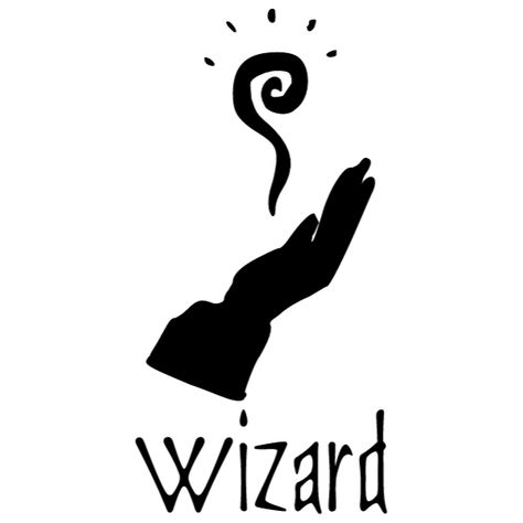 Wizard symbol Wizard Symbols, Wizard Logo, Staff Magic, Wizards Logo, Events Logo, Dnd Wizard, Magic Logo, Wizard Staff, Cool Stencils