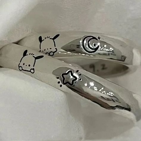 Just found this amazing item on AliExpress. Check it out! $1.19 50％ Off | Kawaii Sanrio Ring Anime Character Hello Kitty Pochacco Couple Silver Ring Fashionable Adjustable Ring Accessories Kids Gift Pochacco Necklace, Pochacco Clothes, Pochacco Items, Sanrio Rings, Pochacco Aesthetic, Pochacco Stuff, Anime Rings, Hello Kitty Ring, Hello Kitty Pochacco