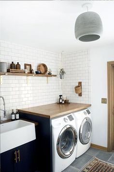 Home Improvement. Wi Small Laundry Room Makeover, Small Laundry Room Organization, Room Storage Diy, Laundry Design, Farmhouse Laundry Room, Modern Laundry Rooms, Laundry Room Cabinets, Laundry Room Inspiration, Small Laundry Rooms