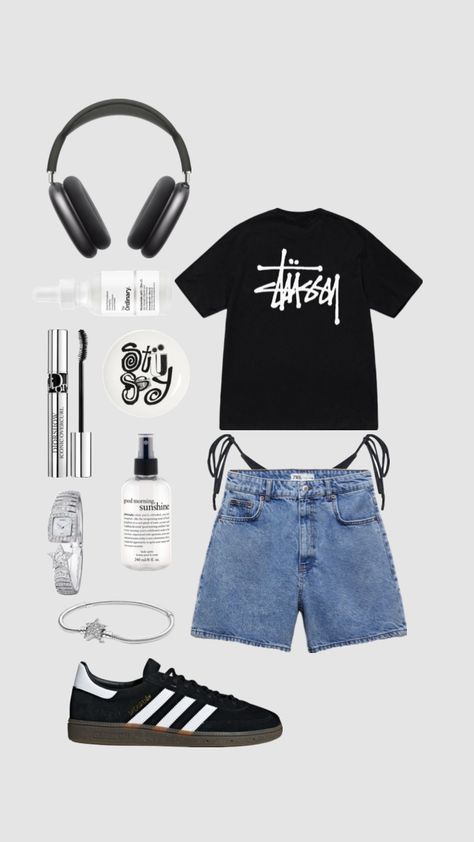 Summer outfit inspo #outfitinspo #vintage #beauty #vibes #summer Shuffles Summer, Beauty Vibes, Bratz Inspired Outfits, Skater Girl Outfits, Clueless Outfits, Mens Trendy Outfits, Swaggy Outfits, Vintage Beauty, Teen Fashion Outfits