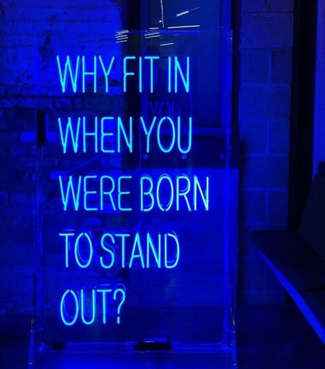 App Ikon, Blue Neon Lights, Neon Signs Quotes, Blue Aesthetic Dark, Blue Quotes, Neon Quotes, Neon Words, Baby Blue Aesthetic, Light Blue Aesthetic