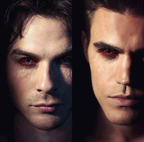 Werewolf Makeup, Vampire Face, Vampire Makeup Halloween, Stefan And Caroline, Vampire Masquerade, Vampire Makeup, Damon And Stefan, Vampire Diaries Guys, Vampire Boy