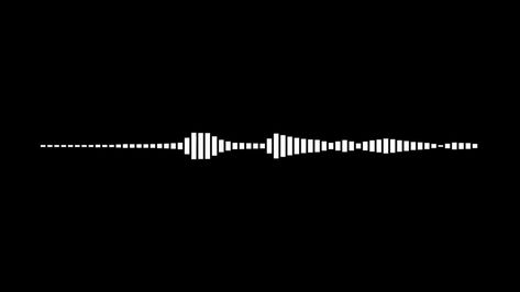 Minimalist Waveform Audio. Abstract White on black sound waves background Audio Waves, Waves Background, Free Stock Video, The Minimalist, Sound Waves, Black Aesthetic, Stock Video, Stock Footage, Black Backgrounds