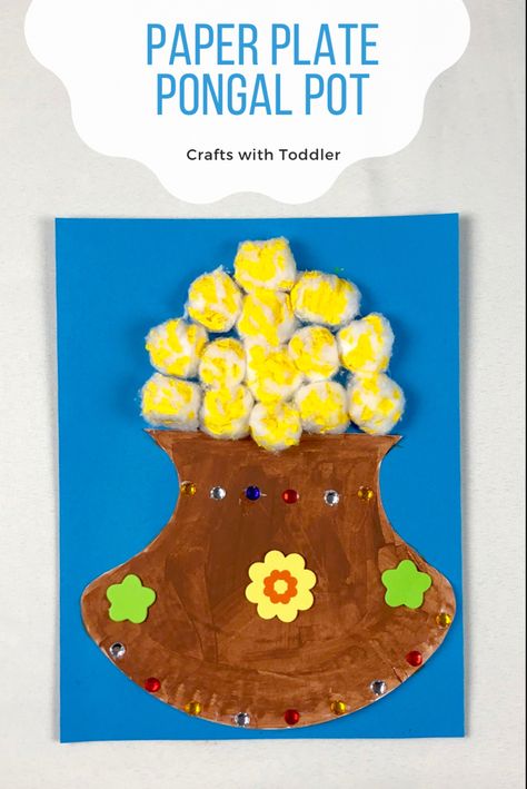 Paper plate pongal pot craft #craftswithtoddler #pongal #pongalpot #pongalcrafts #paperplatecrafts #paperplatecraftsforkids #paperplatecraftkids #makarsankranti #kidscrafts #kidsactivities #craftsforkids #activitiesforkids #toddlercraft #craftsfortoddlers #toddleractivity Pongal Craft Ideas, Pongal Activities For Kids, Pongal Craft, Pongal Pot, Pot Craft, English Grammar For Kids, National Festival, Paper Plate Crafts For Kids, Grammar For Kids