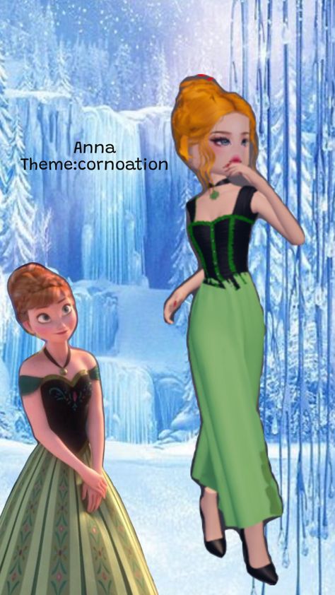 #frozen #coronation #anna #dti Frozen Coronation, Anna Coronation, Coronation Day, Frozen Anna, Anna Frozen, Day Dress, Day Dresses, Dress To Impress, Frozen