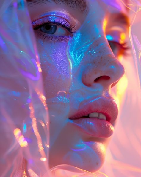 SUN X SILK #aiphotography #midjourney Colorful Portrait Photography, Woman Face Photography, Golden Queen, Glow Photos, Ethereal Photography, Debut Photoshoot, Close Up Faces, Drawing Body Poses, Digital Portrait Art