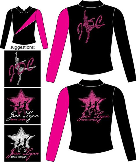 Joan Lynn Dance Company - Performance Group logo design and custom warmup suits with rhinestone design. Dance Jackets Team, Dance Team Jackets Designs, Group Logo Design, Dance Team Uniforms, Step Team, Dance Nation, Dance Jackets, Jumper Ideas, Dance Uniforms