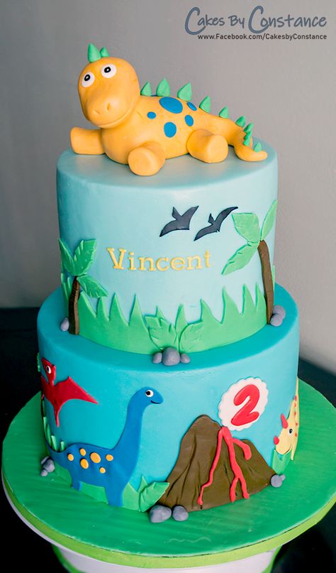 Dinosaur Cake Baby Dinosaur cake Dinasour Birthday, Dino Birthday Cake, Dinosaur Cakes, Γενέθλια Mickey Mouse, Volcano Cake, Rodjendanske Torte, Dino Cake, Dinosaur Birthday Cakes, 4th Birthday Cakes