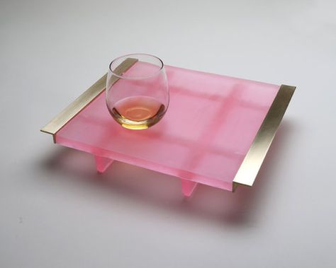 Cocktail Tray, Cocktail Trays, Acrylic Furniture, Retail Inspiration, Wine House, Belle Beauty, Small Table Lamp, Glass Tray, Creative Furniture