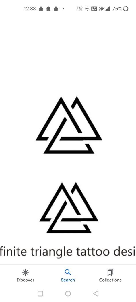 Infinite Triangle, Infinity Triangle, Triangle Tattoo Design, Triangle Tattoos, Band Tattoo, Tattoo Stencils, Infinity Tattoo, Triangle Tattoo, Geometric Tattoo