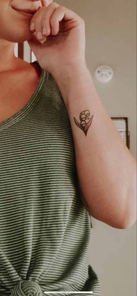 Animal Crossing Lily Of The Valley Tattoo, Animal Crossing Lily Of The Valley, Animal Crossing Tattoos, Animal Crossing Tattoo, Lily Of The Valley Tattoo, Valley Tattoo, Tattoo Inspo, Animal Tattoos, Lily Of The Valley