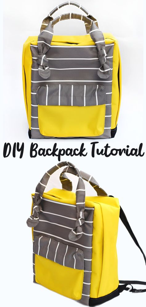 DIY Mini Backpack Tutorial Diy Small Backpack, Diy Backpack Tutorial, Small Backpack Pattern, Backpack Pattern Sewing, Backpack Tutorial, Diy Backpack, Backpack Free, Backpack Pattern, Pattern Sewing