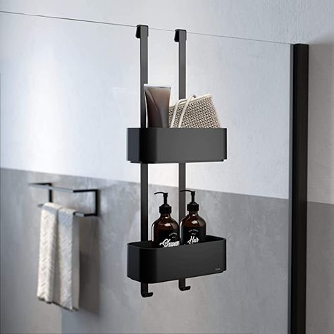 Shower Rack, Double Shower, Shower Storage, Bad Inspiration, Bathroom Inspiration Decor, Bathroom Items, Shower Shelves, Shower Caddy, Elegant Bathroom