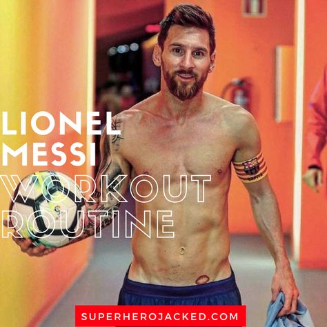 Lionel Messi Workout Routine Messi Workout, Soccer Player Workout, Superhero Jacked, Celebrity Workout Routine, Argentine Football, Football Skills, Football Workouts, Hamstring Workout, Jump Rope Workout