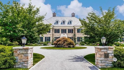 New York Houses, Scarsdale New York, Colonial Mansion, Stone Mansion, Radiant Floor Heating, Luxury Estate, Mediterranean Homes, Colonial Style, Luxury Real Estate