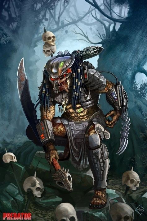 Yautja Art, Female Yautja, Predator Hunting Grounds, Predators Film, Alien Warrior, Aliens Colonial Marines, Predator Artwork, Predator Alien Art, Predator Movie