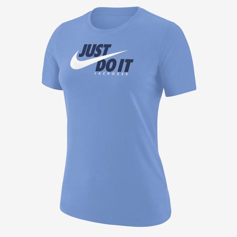 It's your game. Make sure everybody knows with this classic tee. Women's Lacrosse, Womens Lacrosse, Lacrosse, Make Sure, Life Is Good, Nike Women, Free Delivery, Nike, T Shirt