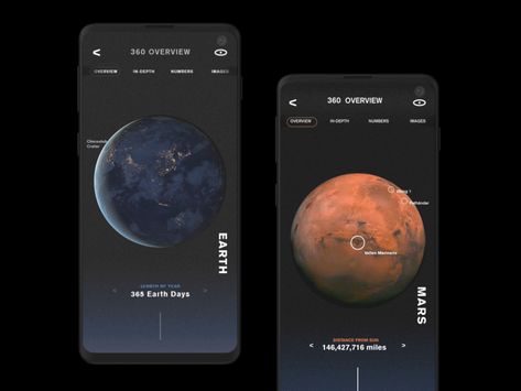 Mobile App Concept, Astronomy Apps, Universe App, App Redesign, Nasa Pictures, App Interface Design, 광고 디자인, Sky Design, App Interface