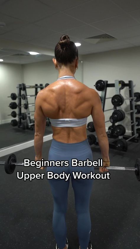 Beginner Friendly Barbell Only Upper Body Workout 💪🏼 #upperbody #upperbodyworkout #beginnerworkout | Hayley Madigan | Stormzy · Hide & Seek Beginner Workout, Upper Body Workout, Body Workout, Fitness Diet, Upper Body, Diet