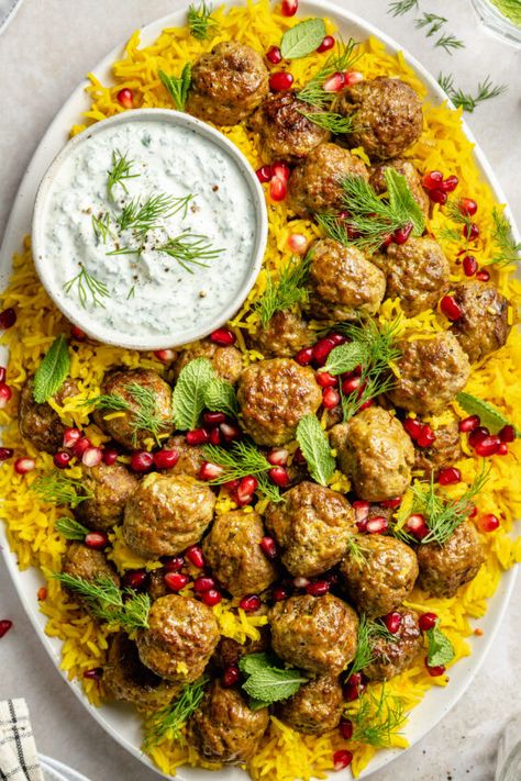 The Defined Dish, Defined Dish, Lamb Ragu, Saffron Rice, Lamb Meatballs, Diner Recept, Ground Lamb, Eastern Cuisine, Moroccan Food