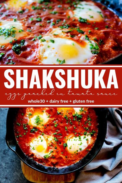 Poached Eggs Sauce, Poached Eggs In Tomato Sauce, Roasted Tomatoes Breakfast, Eggs With Red Sauce, Healthy Recipes Using Tomato Sauce, Eggs In Red Sauce, Keto Poached Egg Breakfast, Eggs Cooked In Tomato Sauce, Eggs In Tomato Sauce Breakfast