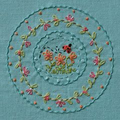 Ladybug Doodle, Doodle Stitching, Pola Kristik, 자수 디자인, Crewel Embroidery, Hand Embroidery Stitches, Hand Embroidery Patterns, Embroidery Inspiration, Ribbon Embroidery