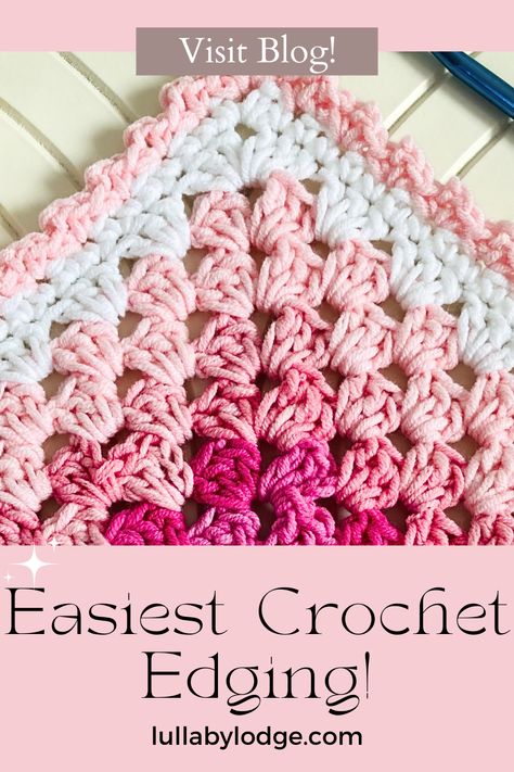 Elevate your blanket designs with this charming crochet spider stitch border pattern! Perfect for adding a delicate touch, this crochet edging brings elegance to any project. Follow our easy video tutorial for step-by-step instructions, making it one of the simplest and most beautiful crochet borders for blankets. Add this delightful border to your repertoire and make your blankets truly special! Crochet Edging And Borders Granny Squares, Crochet Aphgan Borders, Free Crochet Patterns For Blanket Borders, Granny Stitch Blanket Border, Crochet Border Edging, Crochet Blanket Edging Easy, Blanket Crochet Border Pattern, Crochet Borders For Granny Square Blankets, Crotchet Blanket Borders