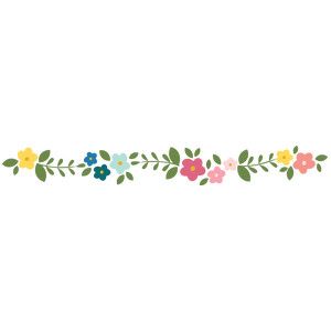 Silhouette Design Store - Visualizza il disegno n. 263014: ghirlanda Flower Garland Drawing, Simple Wall Art, Echo Park Paper, Creative Content, Flower Garland, Sewing Embroidery Designs, Flower Embroidery Designs, Silhouette Design Store, Echo Park