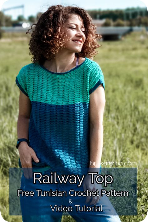 By Katerina Crochet, Tunisian Crochet Vest Patterns, Tunisian Crochet Vest Pattern Free, Tunisian Crochet Top Patterns Free, Tunisian Crochet Clothes, Tunisian Crochet Sweater Pattern, Tunisian Crochet Sweater Patterns, Tunisian Crochet Sweater Pattern Free, Tunisian Crochet Patterns Free