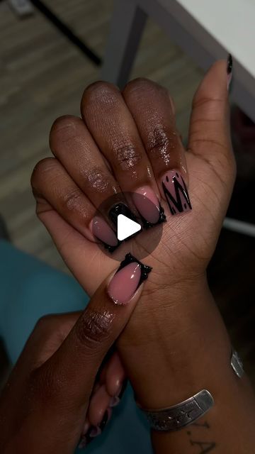 𝐍𝐘𝐂 𝐍𝐚𝐢𝐥 𝐓𝐞𝐜𝐡 on Instagram: "🖤" Nyc Nails, Unique Acrylic Nails, Mani Pedi, Nail Tech, Acrylic Nails, Nails, Instagram