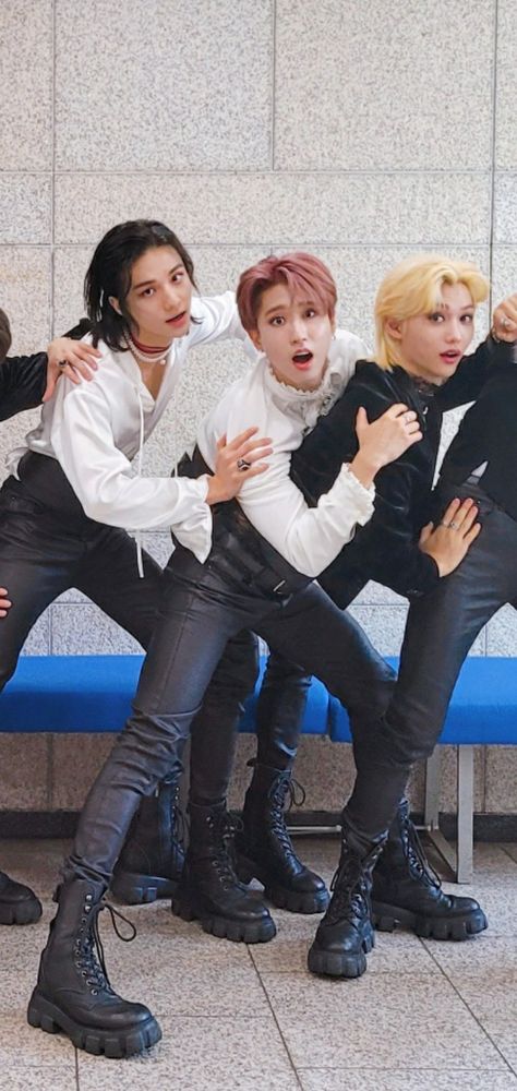 Stray Kids Shoes, Skz In Cute, Pose Reference Photo, Edgy Outfits, I'm A Simp, Kids Boots, Pose Reference, Over Knee Boot, Stray Kids