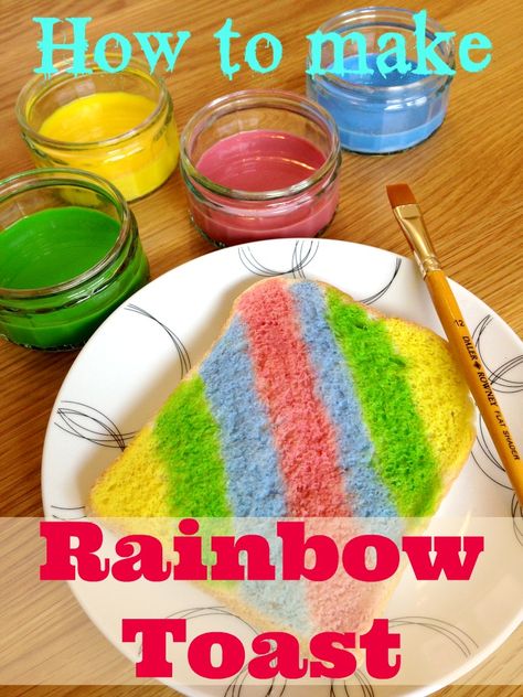 How to make rainbow toast - Create artwork you can eat, it's so much fun! #children #cooking #activity Simple Cooking Activities For Kids, Eyfs Cooking, Cooking Activities For Preschoolers, Unicorn Activities, Rainbow Toast, Classroom Cooking, Kids Cooking Activities, Children Cooking, Childrens Cooking