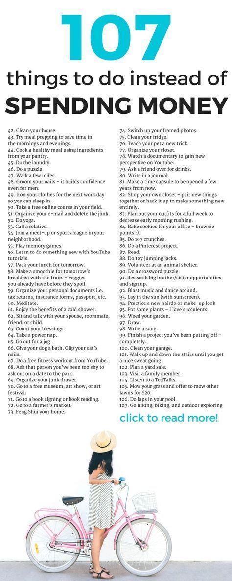 Yes!!!!!! 107 things to do when I feel like doing nothing and when I'm bored. Awesome money saving tips! What To Do When Bored, Productive Things To Do, When Im Bored, Things To Do When Bored, Budgeting Money, Self Care Activities, New Energy, Self Improvement Tips, Spending Money