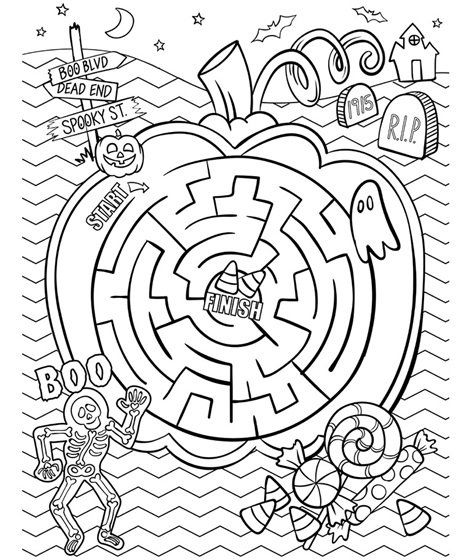 Halloween Maze Coloring Page | crayola.com Maze Coloring Pages, Maze Ideas, Aldi Meals, Halloween Dibujos, Colour Monster, Halloween Activity Sheets, Referral Letter, Christmas Maze, Halloween Maze