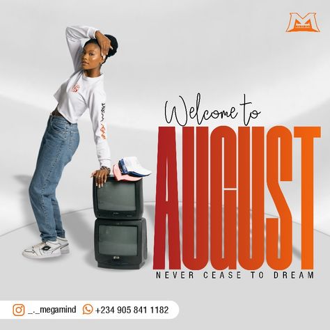 August Graphic Design, Happy New Month Flyer Design Ideas, Welcome To August Flyer Design, New Month Design Ideas, August New Month Flyer, Happy New Month August Flyer Design, August Flyer Design, Happy New Month August, New Month Design Flyer