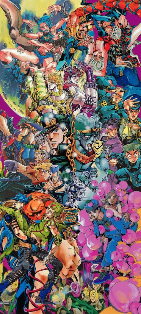 Jojo Ipad Wallpaper, Jojo's Bizarre Adventure Background, Jjba Iphone Wallpaper, Aesthetic Jojo Wallpaper Iphone, Jjba Phone Wallpaper, Jojo’s Bizarre Adventure Wallpaper, Jjba Part 5 Wallpaper, Araki Hirohiko Art Wallpaper, Jjba Phone Theme