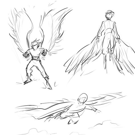 Wings Flying Reference, Winged Character Poses Flying, Flying Poses Reference Wings, Flying Poses Drawing Wings, Wing Poses Reference, Flying Reference Pose, Person With Wings Drawing Reference, Winged Character Poses, Wings Poses