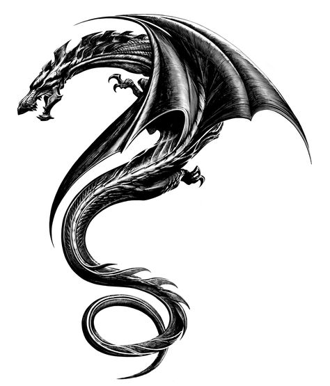 The Dragon Tattoo Original Design ... Tattoo Planets, Chinese Tattoo Designs, Noir Tattoo, Black Dragon Tattoo, Dragon Tattoo Drawing, Tato Suku, Tato Naga, Dragons Tattoo, Sagittarius Tattoo