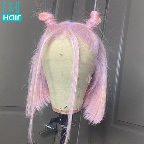 Pink / Purple Human Hair Wig Short BOB 13x4 Lace Front Human Hair Wigs For Women Brazilian Remy Transparent Lace Wigs 180% _ - AliExpress Mobile Pink Bob, Short Bob Cuts, Bob Cut Wigs, Pink Cap, Wig Short, Pink Wig, Light Hair Color, Red Wigs, Straight Lace Front Wigs