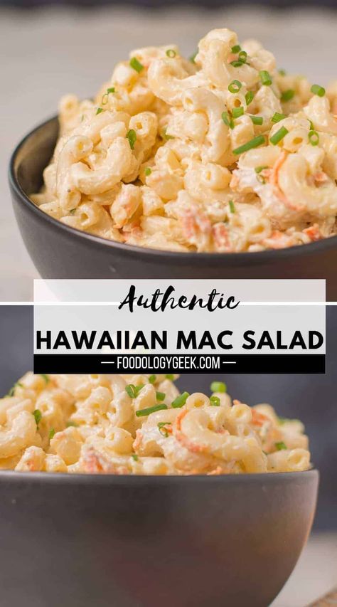 Hawaiin Macaroni Salad Recipe, Ono Hawaiian Macaroni Salad Copycat, Ono Hawaiian Macaroni Salad, Hawaiian Salad Recipes, Hawaiian Macaroni Salad Recipe, Hawaiian Salad, Hawaiian Cuisine, Hawaiian Mac Salad, Mac Salad Recipe