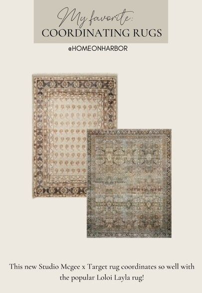 Studio Mcgee Area Rugs, Coordinating Loloi Rugs, Rugs That Compliment Each Other, Coordinating Rugs Open Floor Plan, Studio Mcgee Rugs, Studio Mcgee Rug, Coordinating Rugs, Mcgee And Co, Moss Rug